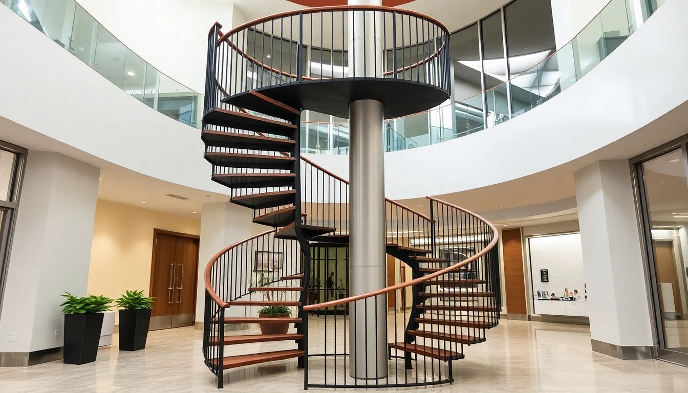 Outdoor Deck Spiral Staircase – Commercial