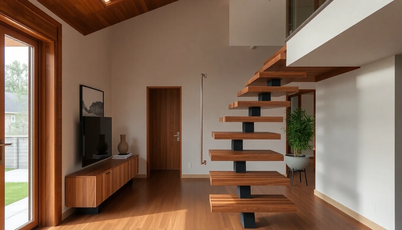 Outdoor Floating Stairs – Residential
