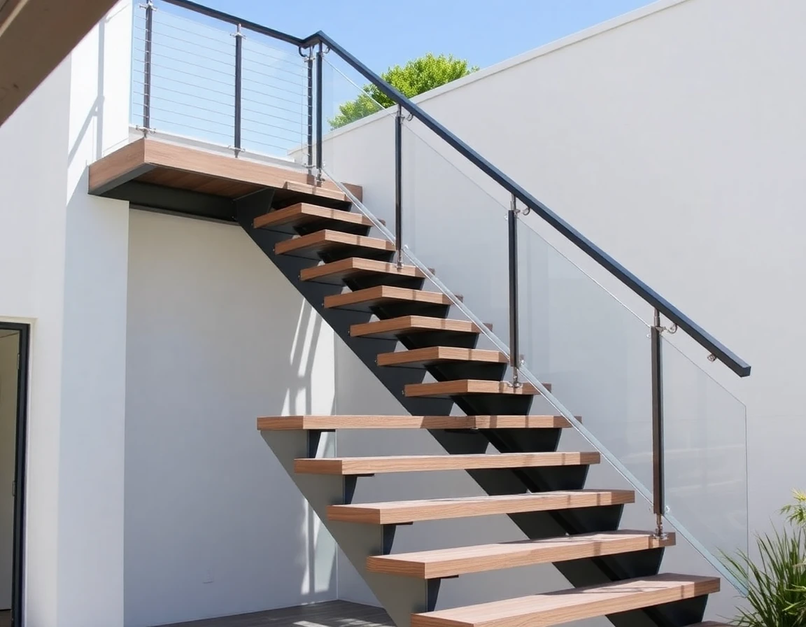 Outdoor Floating Stairs – Variant