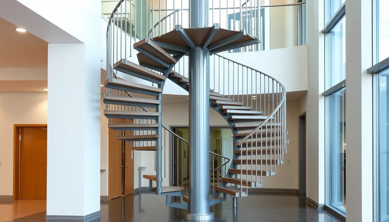 Outdoor Spiral Staircase FOR Deck – Commercial