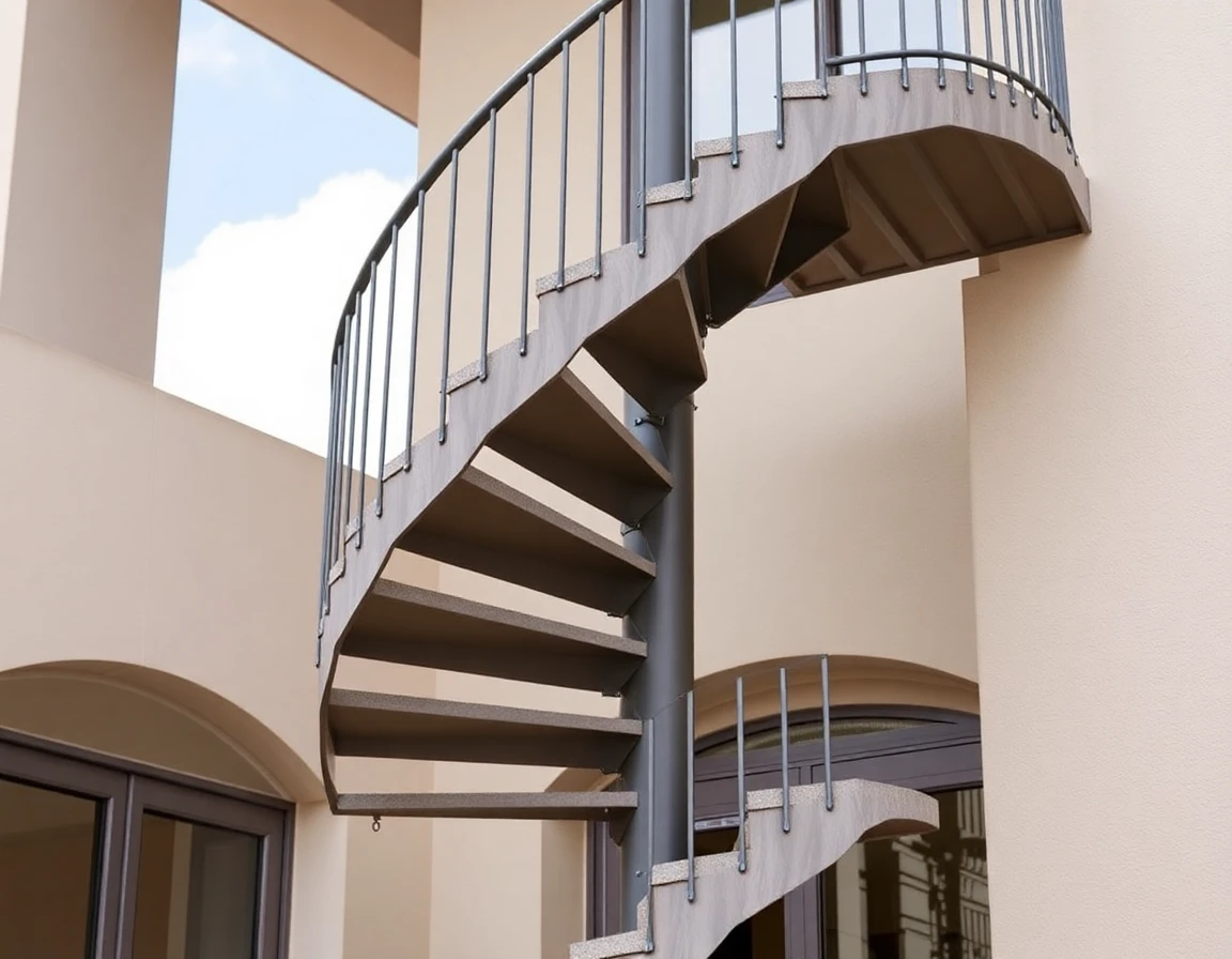 Outdoor Spiral Staircase KIT – Variant