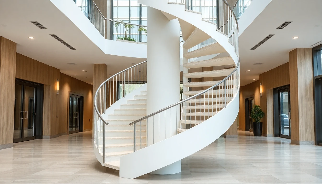Outdoor Spiral Staircase – Commercial