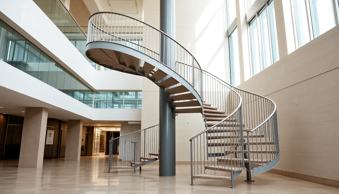 Outdoor Spiral Staircases – Commercial