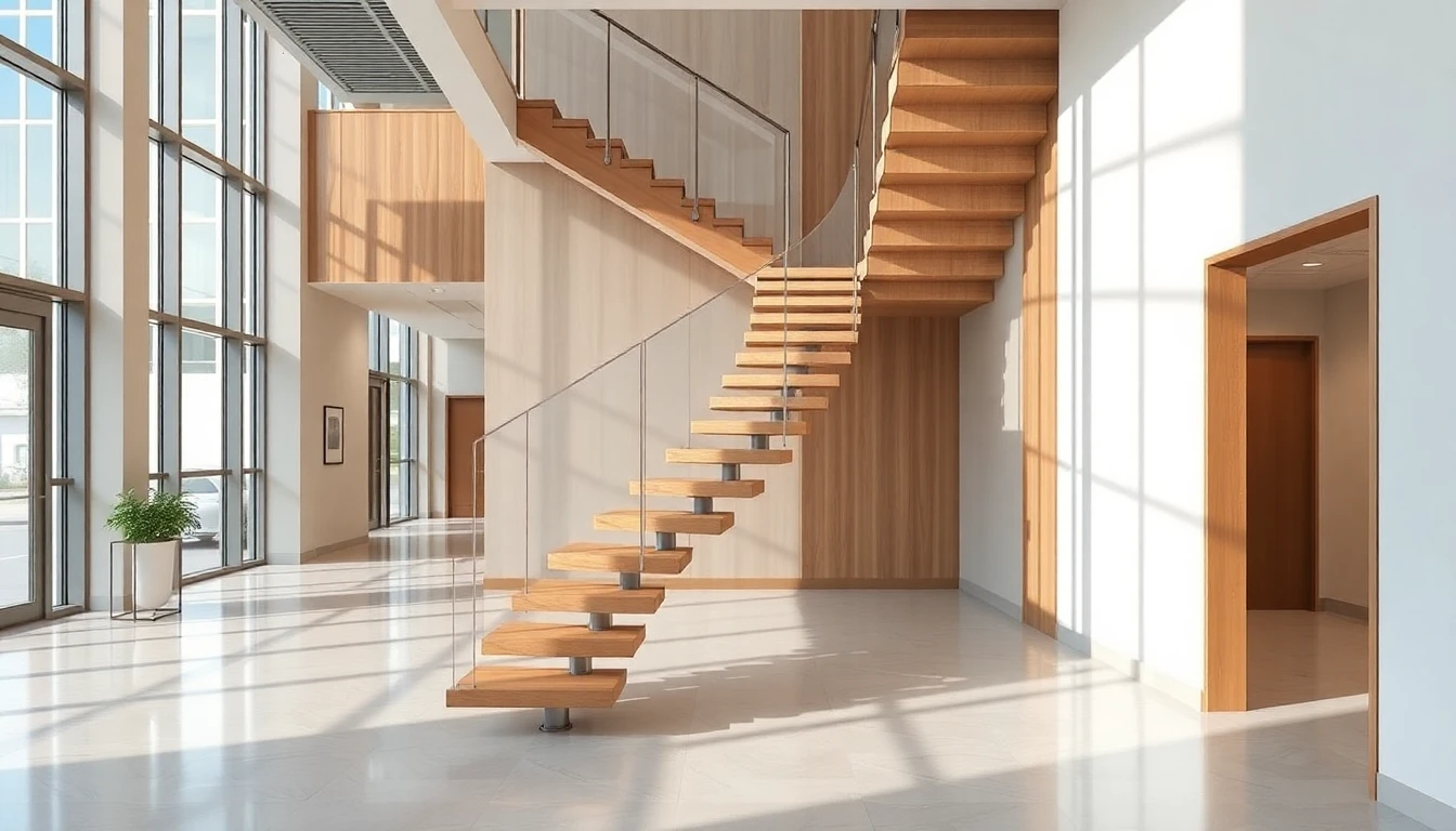 Prefab Floating Stairs – Commercial