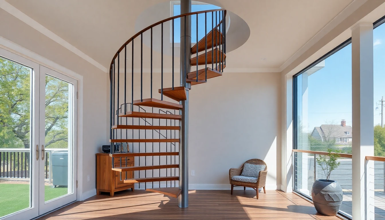 Spiral Staircase FOR Outdoor Deck – Residential