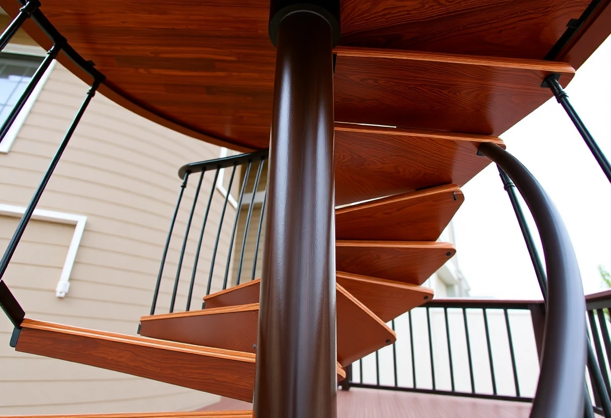 Spiral Staircase Outdoor Deck – Detail