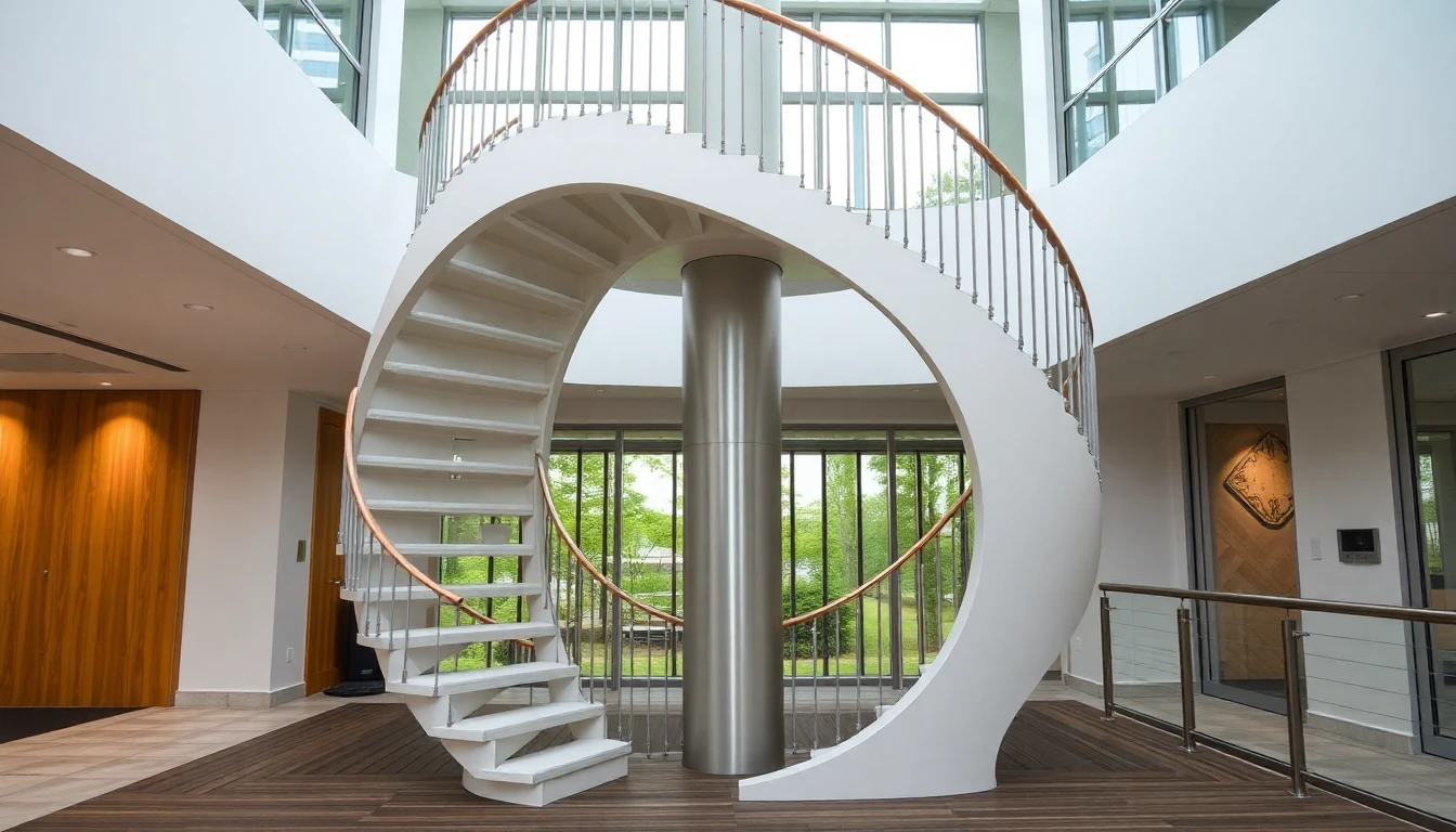 Spiral Staircase Outdoor Deck – Commercial
