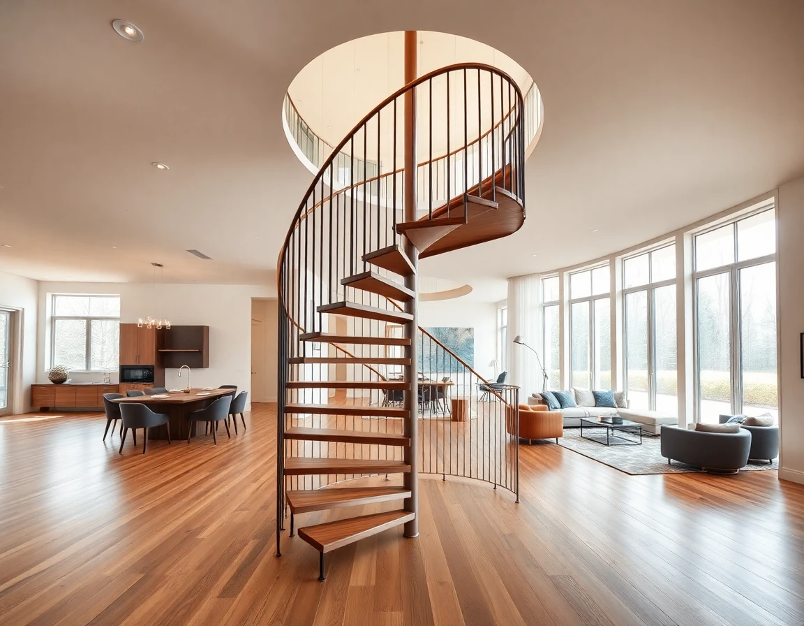 Custom Spiral Staircase – Residential