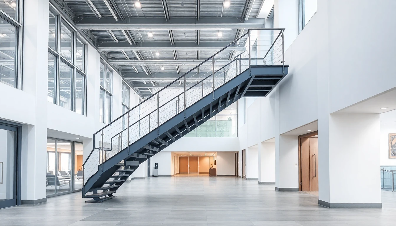 Steel Floating Stairs – Commercial