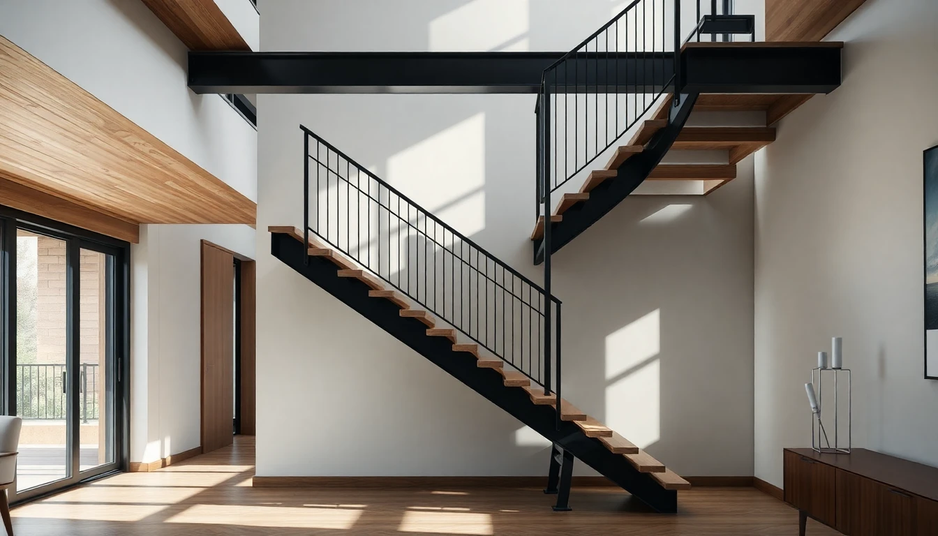 Steel Floating Stairs – Residential