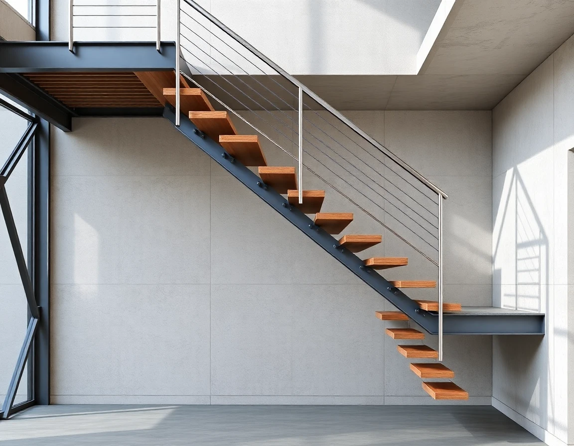 Steel Floating Stairs – Variant