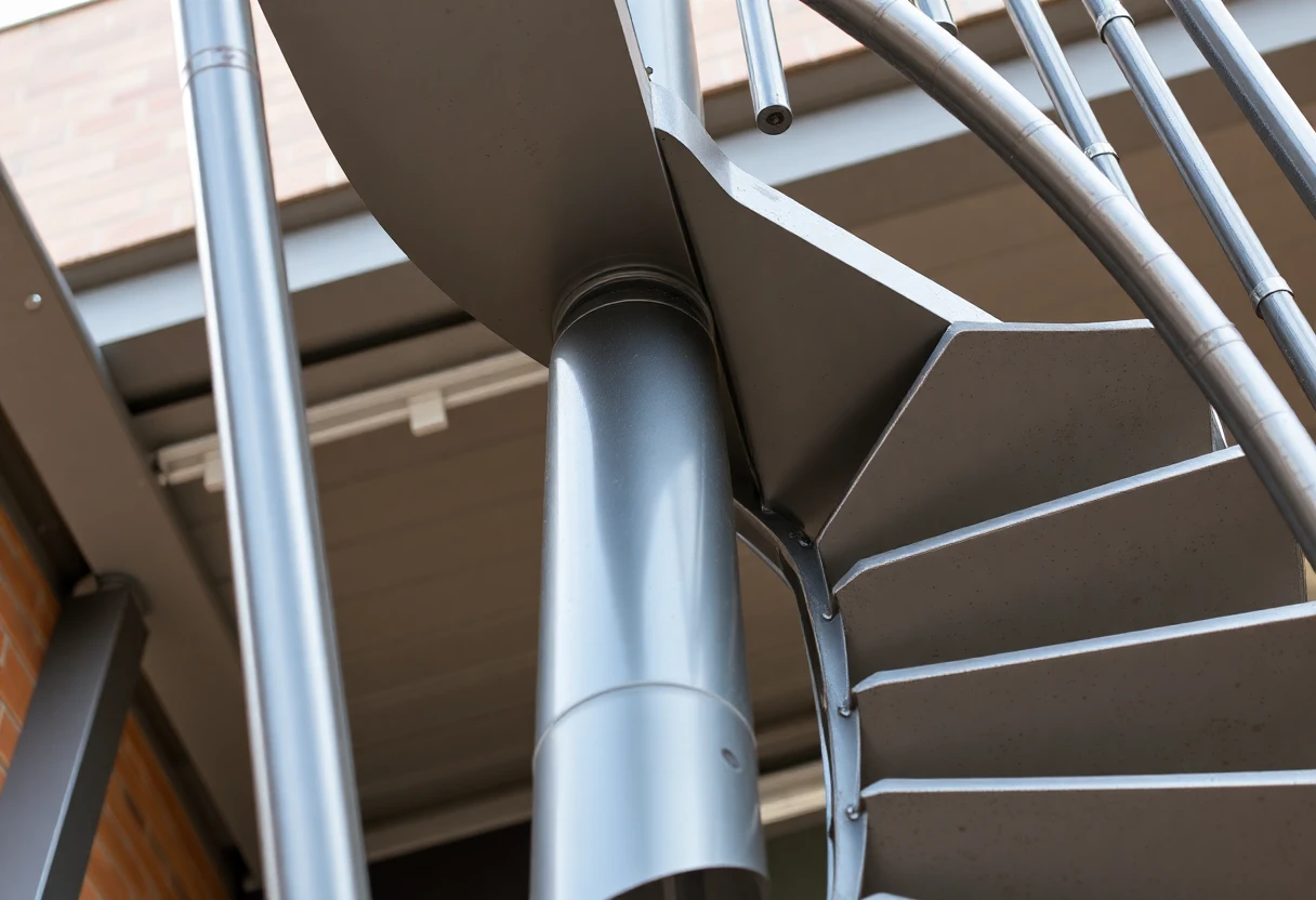 Steel Spiral Staircase Outdoor – Detail